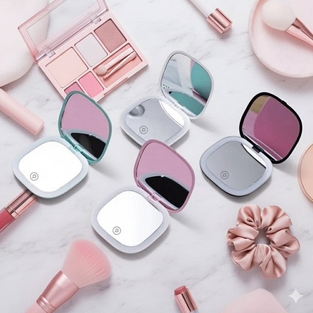 Illuminated Flip Mirror