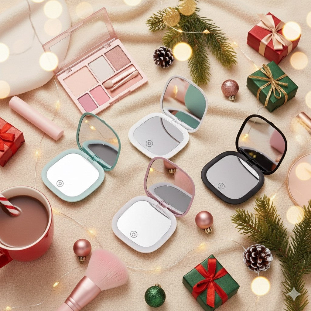 Illuminated Flip Mirror